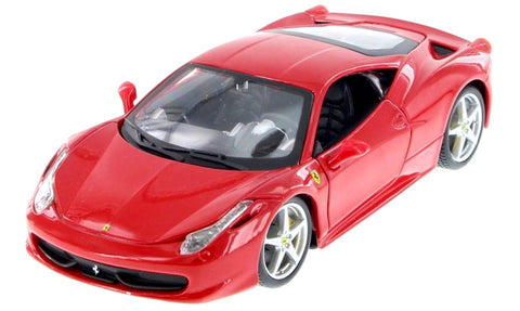 2009 Ferrari 458 Italia F142 - RED - 1/24 Scale Diecast Model by Bburago