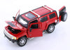 2005 Hummer H3 - RED - 1/24  Scale Diecast Metal Model by Showcasts