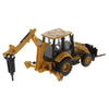 Caterpillar CAT 420 XE Backhoe Loader with Five Optional Attachments 1/64 Scale Diecast Model by Diecast Masters