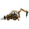 Caterpillar CAT 420 XE Backhoe Loader with Five Optional Attachments 1/64 Scale Diecast Model by Diecast Masters
