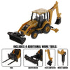 Caterpillar CAT 420 XE Backhoe Loader with Five Optional Attachments 1/64 Scale Diecast Model by Diecast Masters