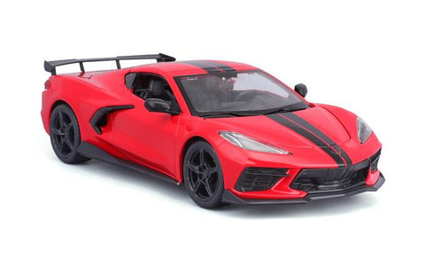 2020 Chevrolet Corvette Stingray Coupe - Red - 1/24 Diecast Metal Model by Maisto