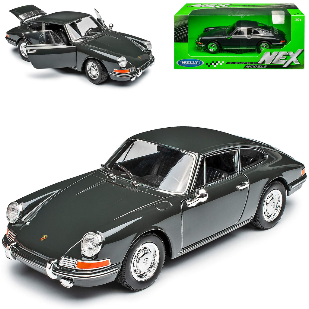 1964 Porsche 911  Grey 1/24 Diecast Metal Model by Welly