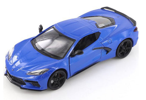 2020 Chevrolet Corvette C8 - BLUE - 1/24 Diecast Metal Model by MotorMax