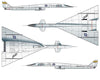 North American Aviation XB-70 B-70 Valkyrie USAF - NASA 1/72 Scale Plastic Model Kit (Assembly Required) by Italeri