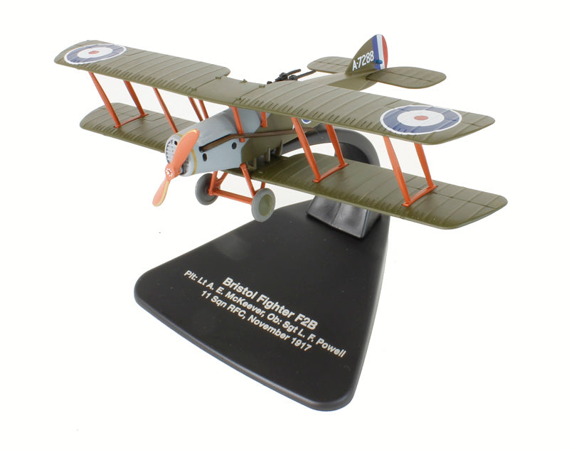 Bristol Fighter F2B 11 Sqn RFC, 1917 1/72 Scale Diecast Metal Model by Oxford