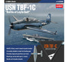 Grumman TBF TBF-1c Avenger Torpedo Bomber "Battle of Leyte Gulf" - US NAVY 1/48 Scale Plastic Model Kit (Assembly Required) by Academy