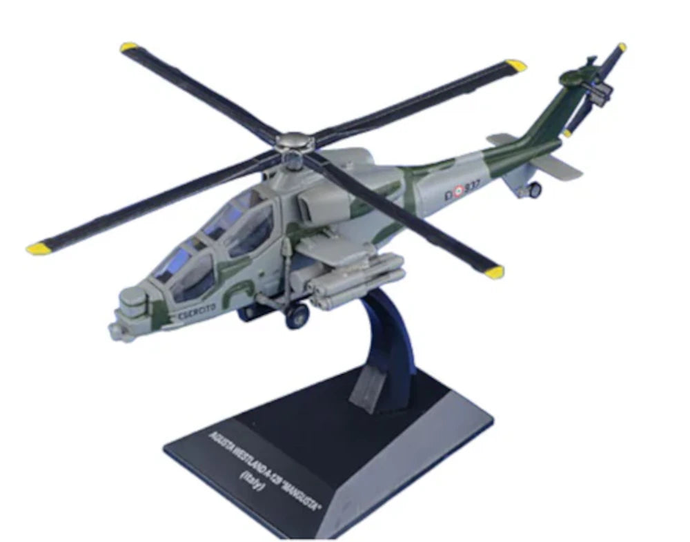 Agusta Wesland A129 A-129 Mangusta Mongoose Attack Helicopter - Italian Army 1/72 Scale Diecast Helicopter Model by Altaya