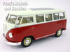 Volkswagen (VW) T1 Bus 1963 - Red - 1/24 Diecast Metal Model by Welly