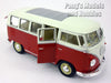 Volkswagen (VW) T1 Type-2 Bus 1962 - Red - 1/24 Diecast Metal Model by Welly