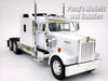 Kenworth W900 Sleeper Truck Cab - WHITE - 1/32 Scale Diecast Model by NewRay