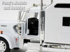 Kenworth W900 Sleeper Truck Cab - WHITE - 1/32 Scale Diecast Model by NewRay