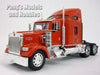 Kenworth W900 Extended Cab Truck - RED - 1/32 Scale Diecast Metal and Plastic Model by Welly