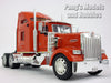 Kenworth W900 Extended Cab Truck - RED - 1/32 Scale Diecast Metal and Plastic Model by Welly