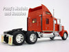 Kenworth W900 Extended Cab Truck - RED - 1/32 Scale Diecast Metal and Plastic Model by Welly