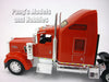 Kenworth W900 Extended Cab Truck - RED - 1/32 Scale Diecast Metal and Plastic Model by Welly