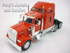 Kenworth W900 Extended Cab Truck - RED - 1/32 Scale Diecast Metal and Plastic Model by Welly