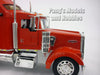 Kenworth W900 Extended Cab Truck - RED - 1/32 Scale Diecast Metal and Plastic Model by Welly