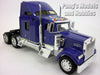 Kenworth W900 Extended Cab Truck - BLUE - 1/32 Scale Diecast Metal and Plastic Model by Welly