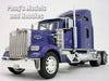 Kenworth W900 Extended Cab Truck - BLUE - 1/32 Scale Diecast Metal and Plastic Model by Welly