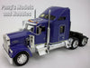 Kenworth W900 Extended Cab Truck - BLUE - 1/32 Scale Diecast Metal and Plastic Model by Welly