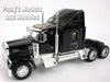 Kenworth W900 Extended Cab Truck - BLACK - 1/32 Scale Diecast Metal and Plastic Model by Welly