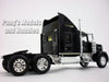 Kenworth W900 Extended Cab Truck - BLACK - 1/32 Scale Diecast Metal and Plastic Model by Welly