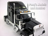 Kenworth W900 Extended Cab Truck - BLACK - 1/32 Scale Diecast Metal and Plastic Model by Welly