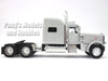 Peterbilt Model 389 Semi Truck Extended Sleeper Cab - SILVER - 1/32 Scale Diecast Model by NewRay