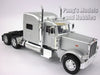 Peterbilt Model 389 Semi Truck Extended Sleeper Cab - SILVER - 1/32 Scale Diecast Model by NewRay