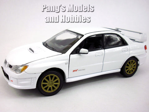 2006 Subaru Impreza WRX STI - WHITE - 1/24 Scale Diecast Metal Model by Motormax