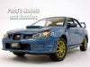 2006 Subaru Impreza WRX STI - BLUE - 1/24 Scale Diecast Metal Model by Motormax