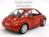 Volkswagen (VW) New Beetle - Red - 1/25 Scale Diecast Metal Model by Maisto