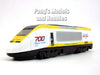 7 Inch High Speed Train Locomotive 1/120 Scale Diecast Model - YELLOW