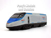 7 Inch High Speed Train Locomotive 1/120 Scale Diecast Model - BLUE - BLACK