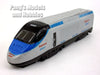 7 Inch High Speed Train Locomotive 1/120 Scale Diecast Model - BLUE