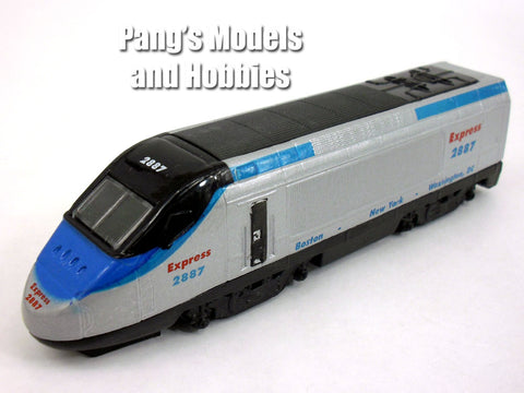 7 Inch High Speed Train Locomotive 1/120 Scale Diecast Model - BLUE - BLACK