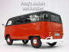 Volkswagen VW T1 (Type 2) Delivery Bus Van - Red/Black - 1/24 Diecast Metal Model by Motormax