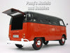 Volkswagen VW T1 (Type 2) Delivery Bus Van - Red/Black - 1/24 Diecast Metal Model by Motormax