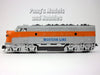 7 Inch Diesel Electric Train Locomotive Western Line 1/94 Diecast Scale Model