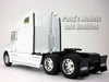 Freightliner Columbia Extended Cab - WHITE - 1/32 Scale Diecast Metal and Plastic Model by Welly