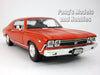 1968 Chevrolet Chevelle SS 396 - RED - 1/24 Diecast Metal Model by Welly