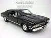 1968 Chevrolet Chevelle SS 396 - BLACK - 1/24 Diecast Metal Model by Welly