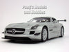 2011 Mercedes-Benz SLS AMG GT3 - SILVER - 1/24 Scale Diecast Metal Model by Motormax