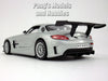 2011 Mercedes-Benz SLS AMG GT3 - SILVER - 1/24 Scale Diecast Metal Model by Motormax