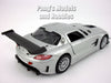 2011 Mercedes-Benz SLS AMG GT3 - SILVER - 1/24 Scale Diecast Metal Model by Motormax