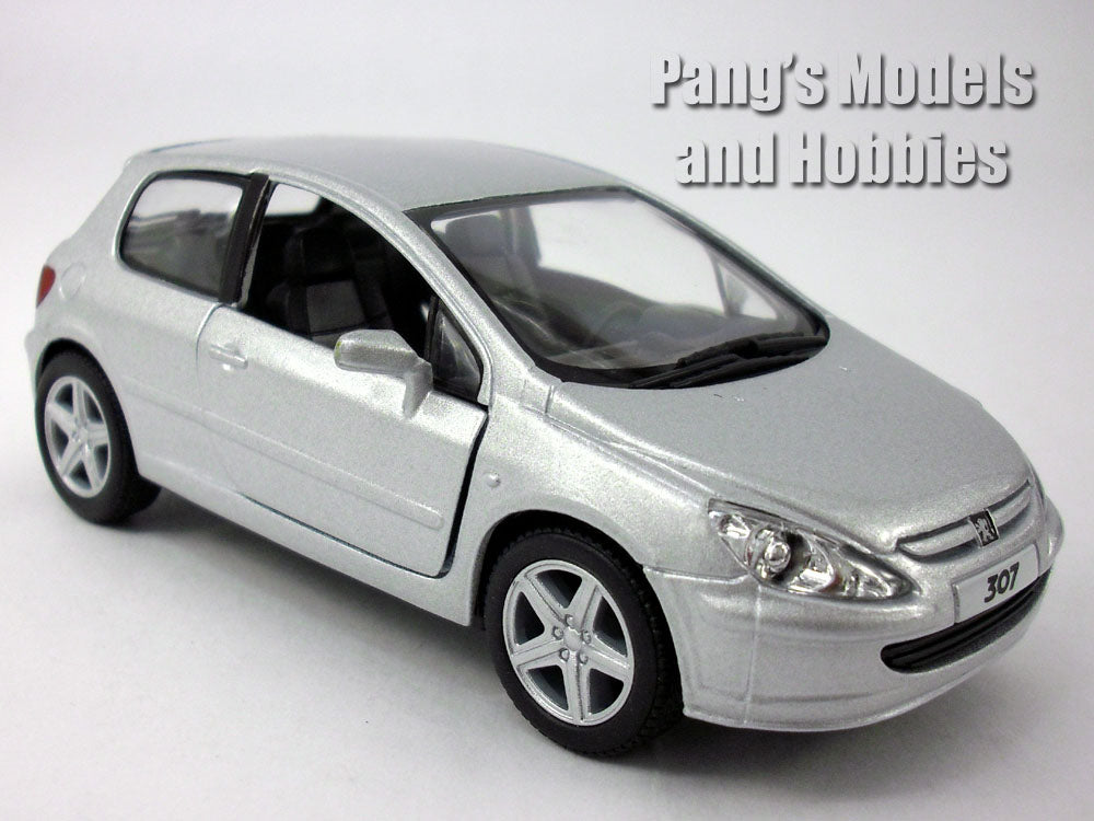 2001 Peugeot 307 XSI - SILVER - 1/32 Scale Diecast Metal Model by Kinsmart