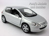 2001 Peugeot 307 XSI - SILVER - 1/32 Scale Diecast Metal Model by Kinsmart