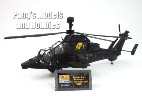 Eurocopter Tiger UHT Attack Support Helicopter 1/72 Scale Assembled and Painted Plastic Model by Easy Model