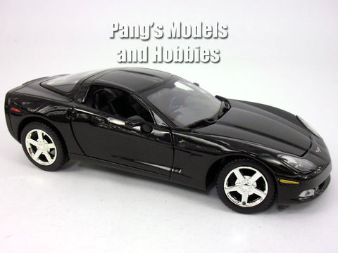 2005 Chevrolet Corvette C6 - BLACK - 1/24 Diecast Metal Model by MotorMax